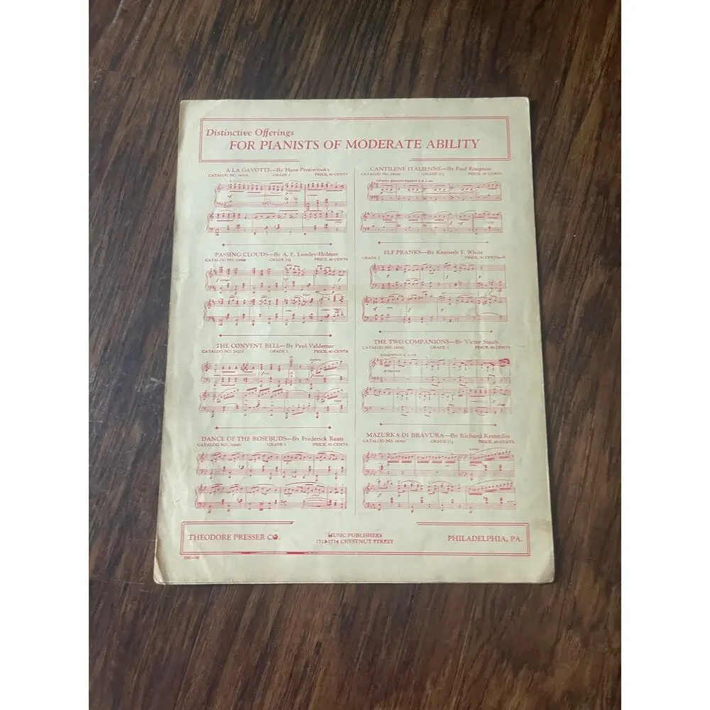 Vintage Christmas Sheet Music